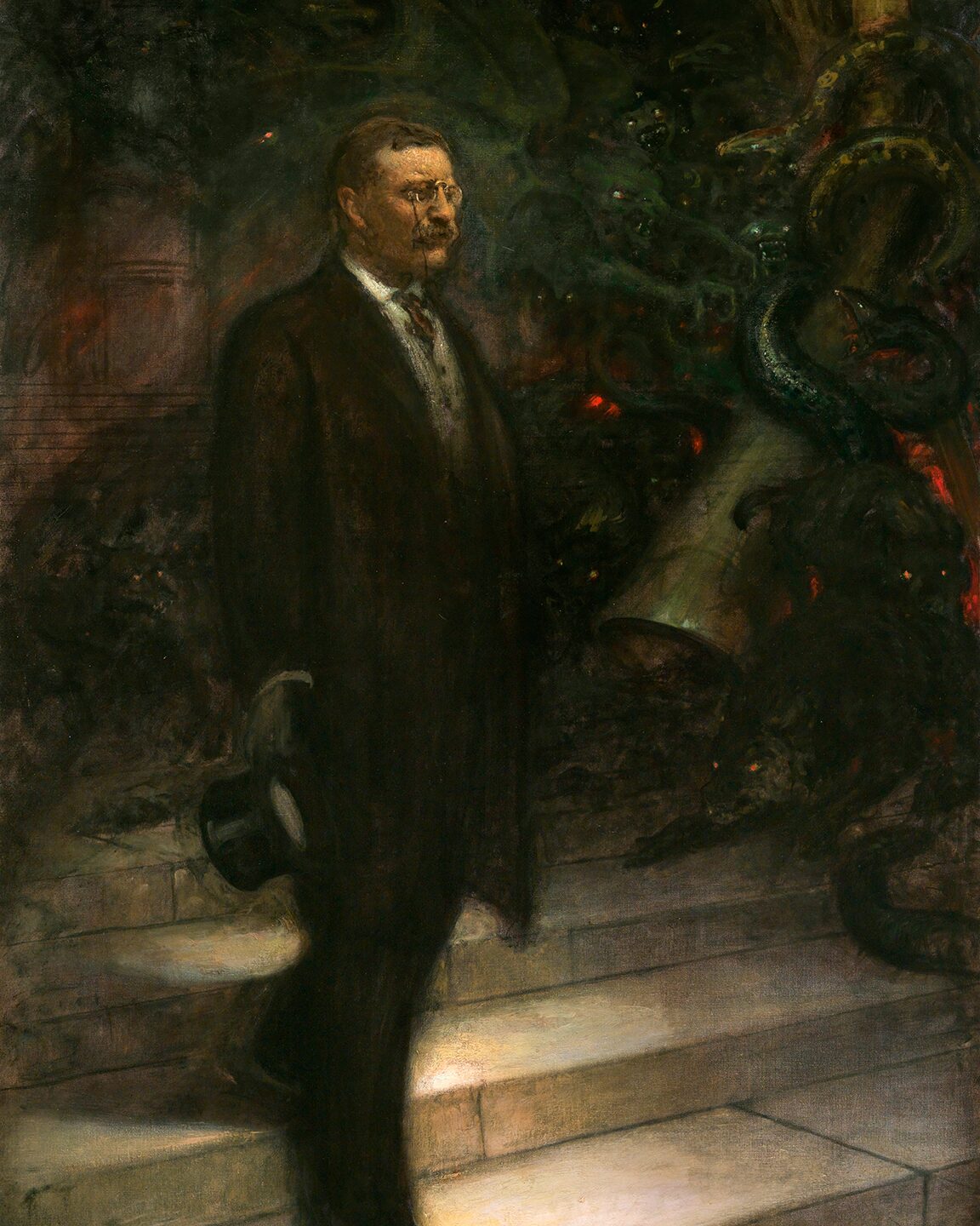 Theodore Roosevelt Painting by Sigismund De Ivanowski